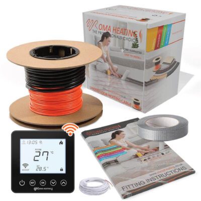 Roma Underfloor Heating Loose Cable Heating Cable System with RWi5 Wi-Fi Thermostat